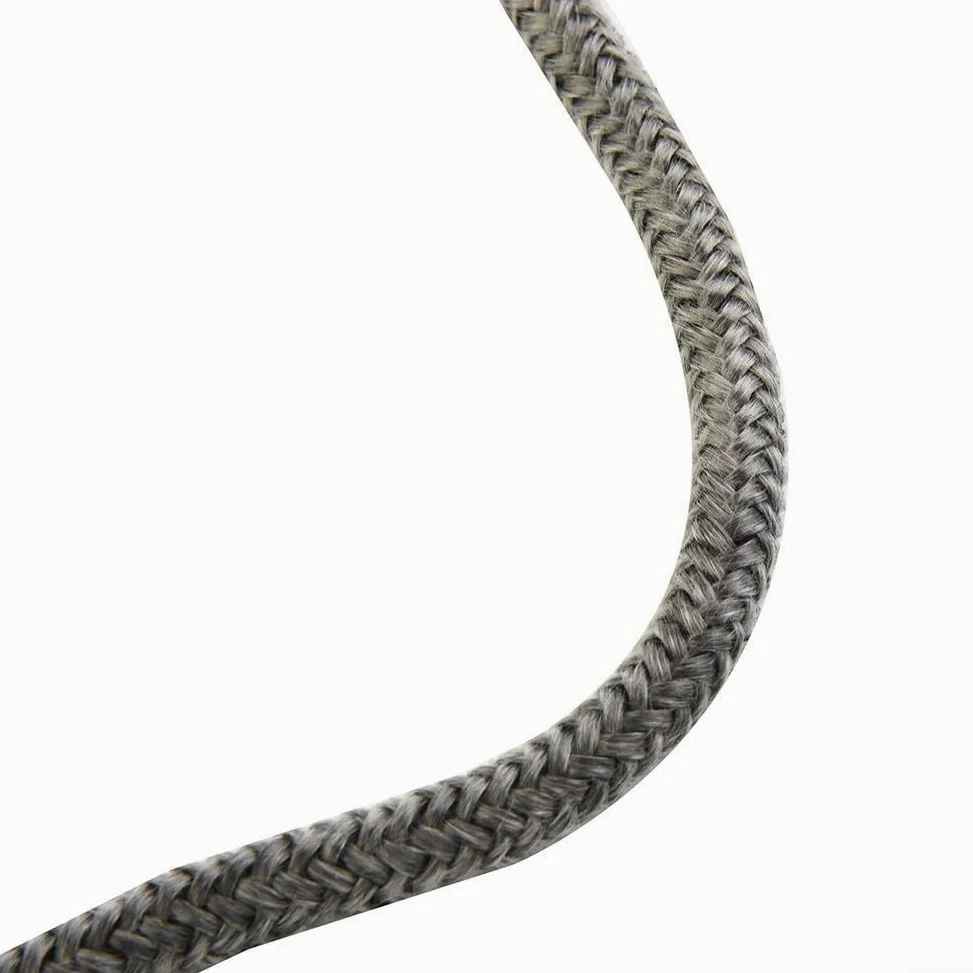 Corda resistente al calore, Guarnizione for porta della stufa a legna in corda di fibra vetro nera 6-8 mm diametro 2 m lunghezza(8mm)