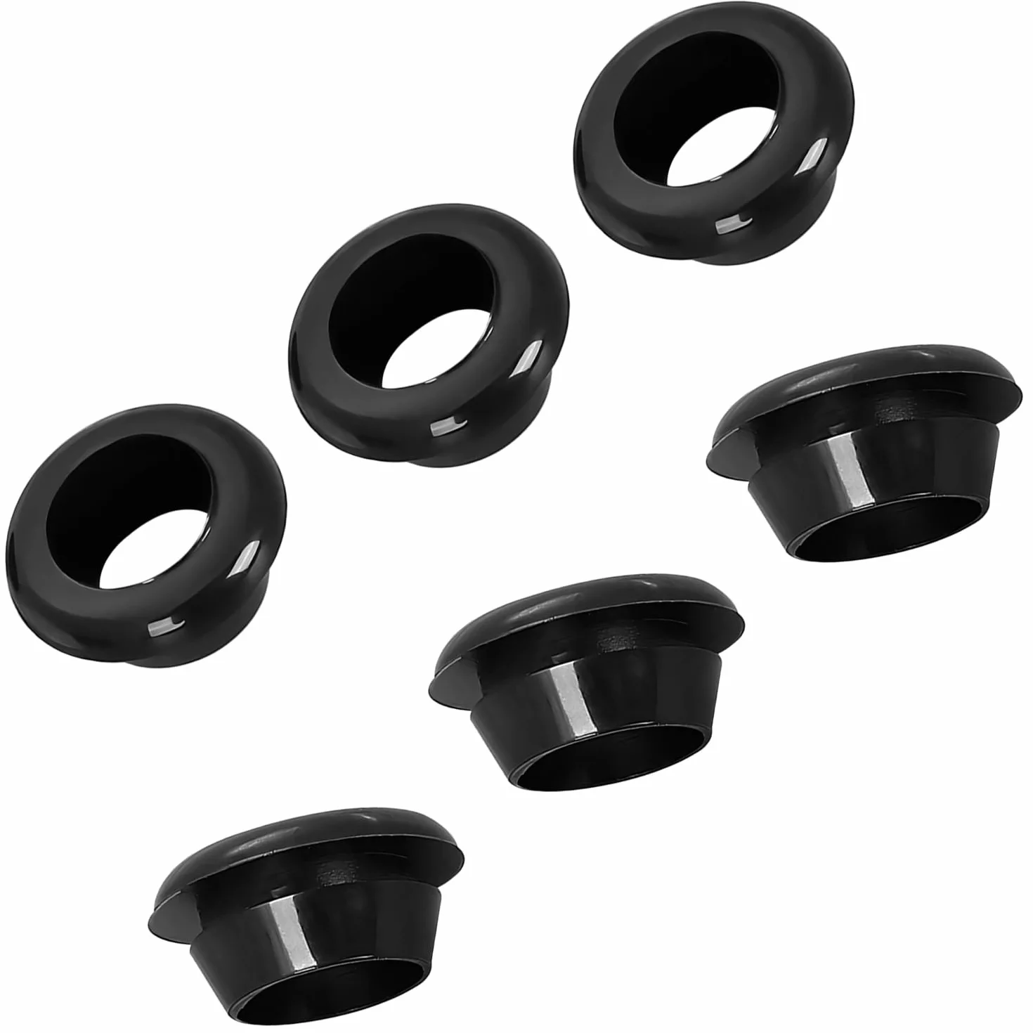 Qrity 20 Pezzi Gommino in Gomma Passacavi, Guarnizioni Protezione Fili Cavi, ID 20mm Montaggio 25mm