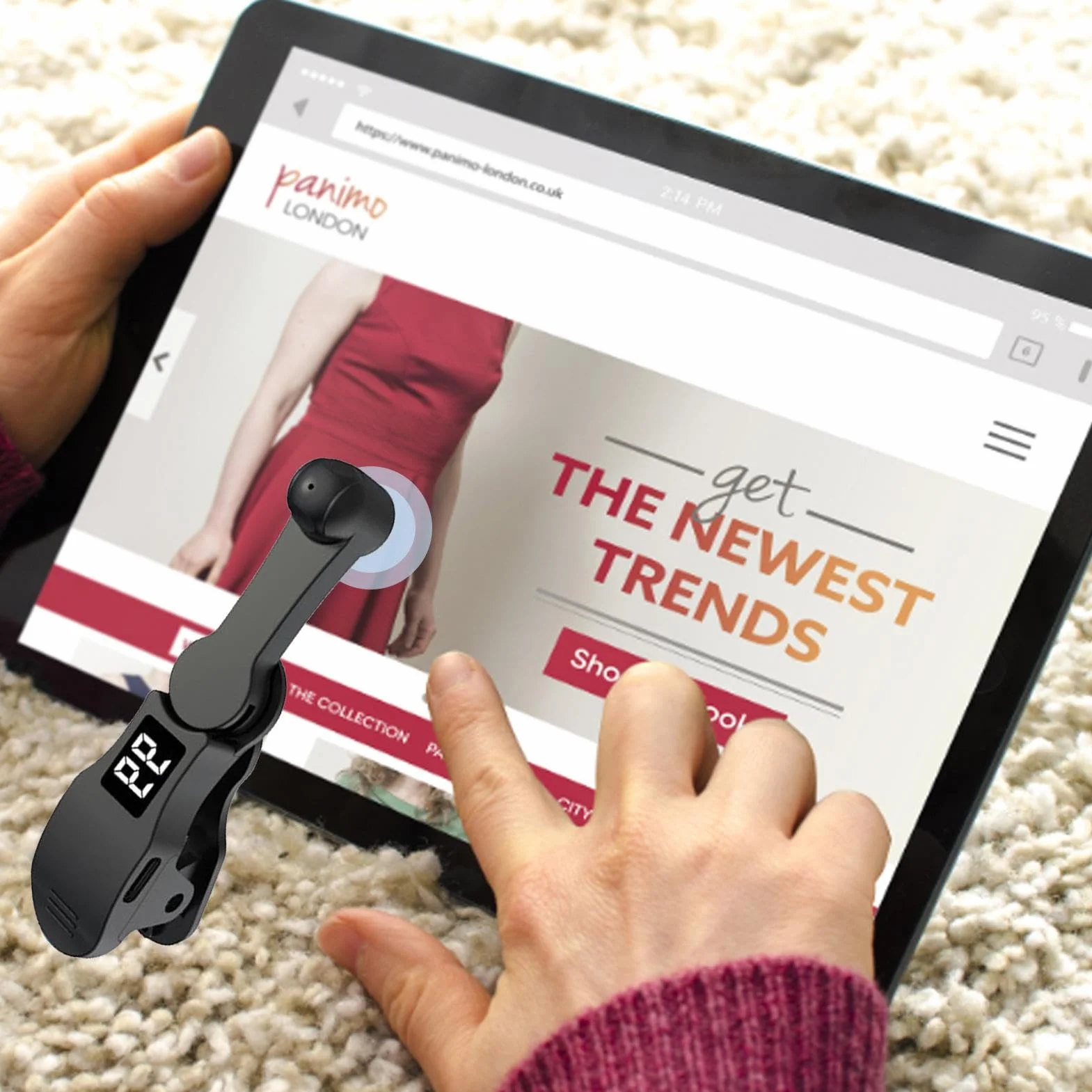 Generico Clicker Automatico per Smartphone,Simulazione Cliccatore Continuo | Gadget per Piace in Live Video e Shopping