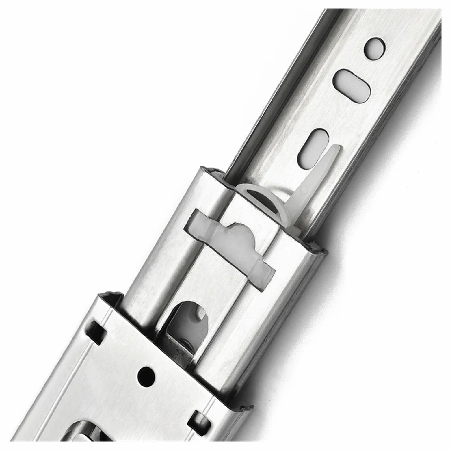 Guide for cassetti in acciaio inossidabile da 10" a 22" Binario for cassetti con chiusura ammortizzata Binari for cassetti a tre sezioni Rullo for mobili Ferramenta for mobili(20inch-50cm(Buffer))