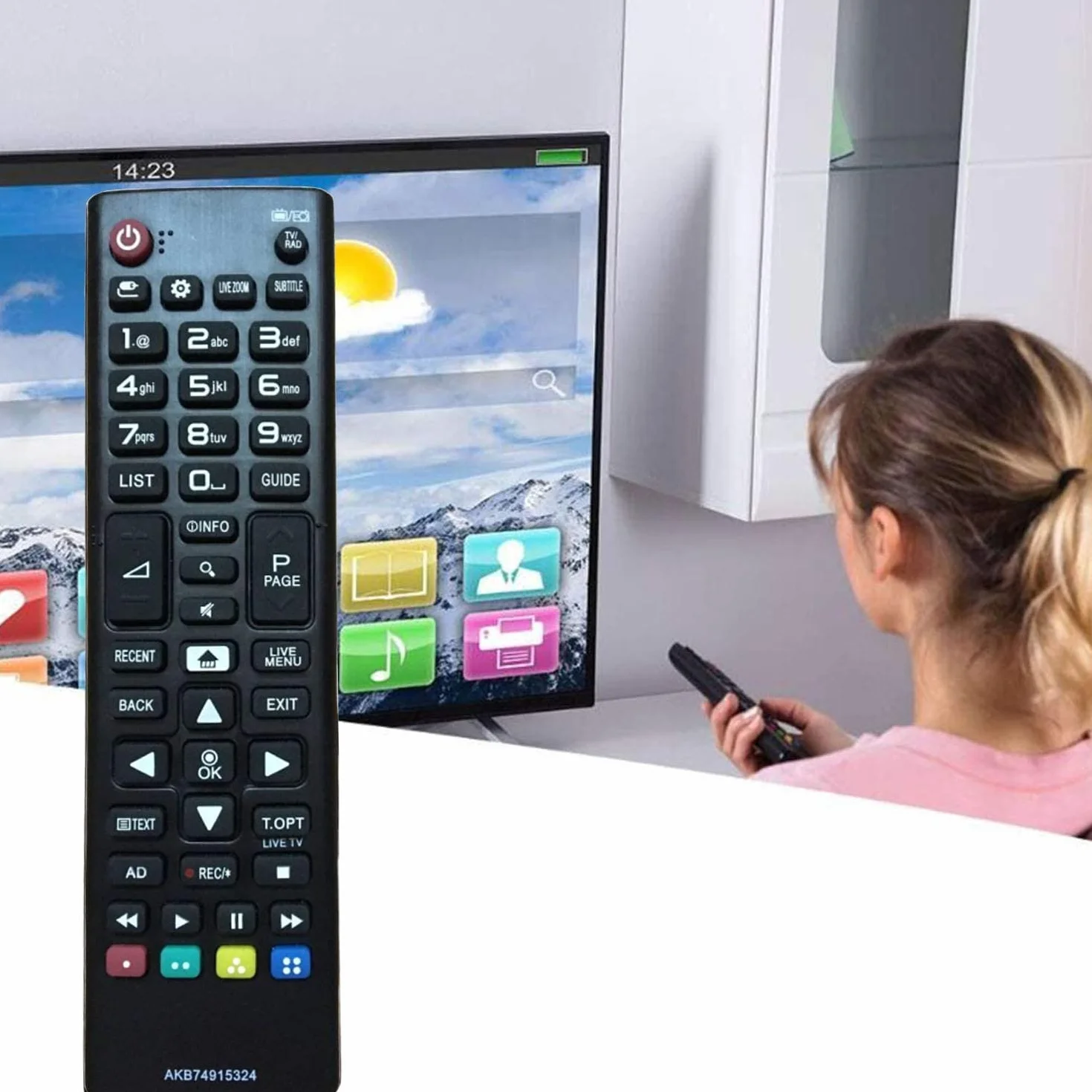 per telecomando lg smart tv akb74915324 Adatto per telecomando universale tv lg 32LH590U 32LH604V 43LH630V 43UH664V 49LH590V 49LH604V