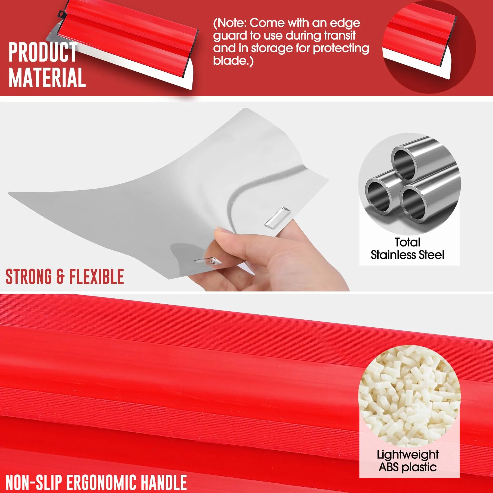 Spatole per Stucco,Spatola per Stucco con Impugnatura a Z,Cazzuola Muratore Frattazzo per Rasatura,Incl Spatola Multiuso,2 Spugne Abrasive,Attrezzi per Cartongesso e Rasatura