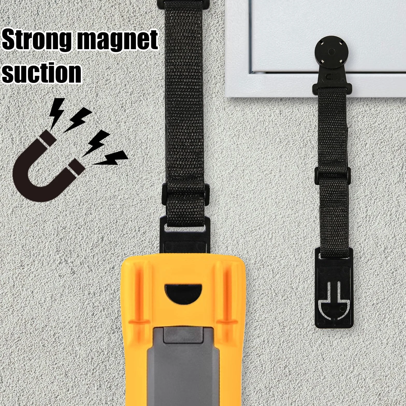 Fluke Set Gancio Magnetico con Laccio Appeso Accessori per Kit di Sospensione per Multimetro Digitale (Nero)