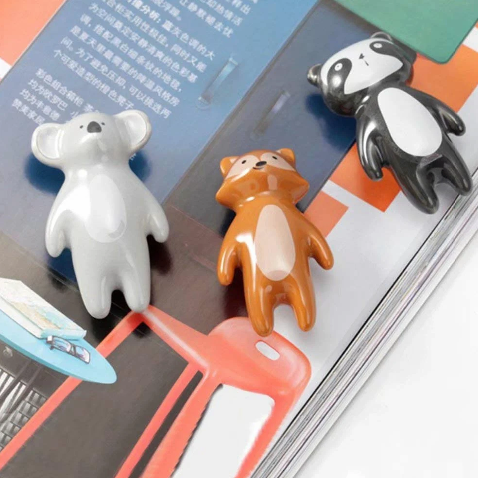 Pomelli in ceramica, 10 pezzi Pomelli in ceramica a forma di volpe Maniglie per mobili in stile animale del fumetto Maniglie decorative per porte del cassetto dell'armadio con viti(Koala)