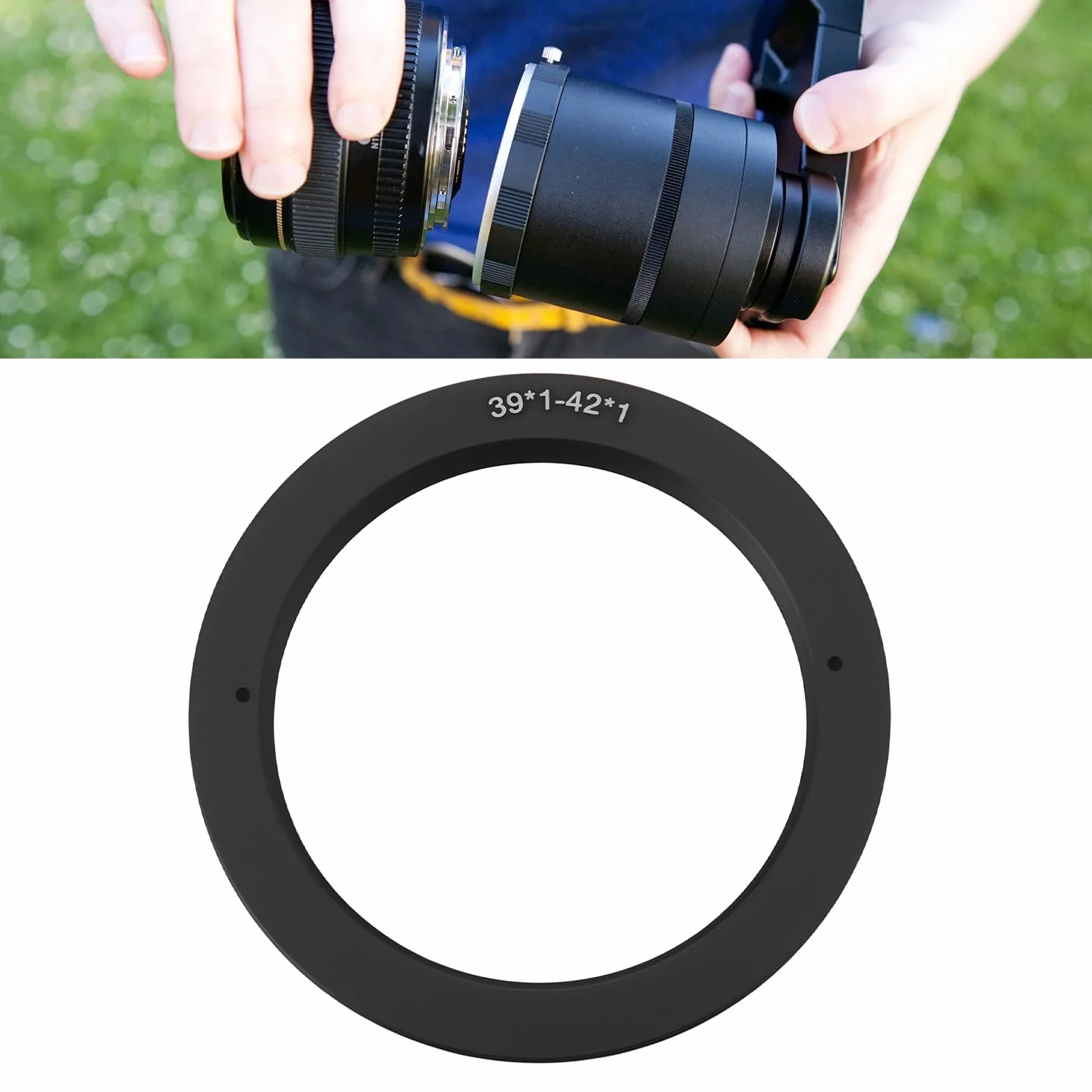 M39 Femmina a M42 Maschio Camera Lens Anello Adattatore M39-M42 Filettatura Montaggio Adatto per Cambiare Il Monte Obiettivo