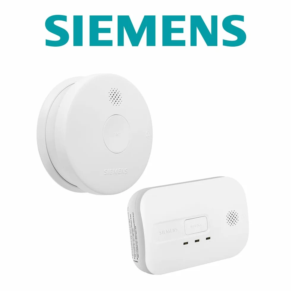 SIEMENS - 1 rilevatore di fumo NF 10 anni + 1 rilevatore monossido di carbonio