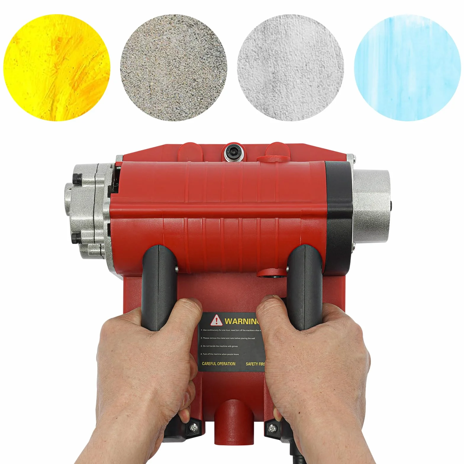 Fresa per calcestruzzo, 4580 W, 3500 u/min, 15 cm, larghezza 1-4 mm, regolazione della profondità, lame in acciaio al tungsteno, connettore aspirapolvere, cavo da 3 m, rosso, per intonaco, cemento