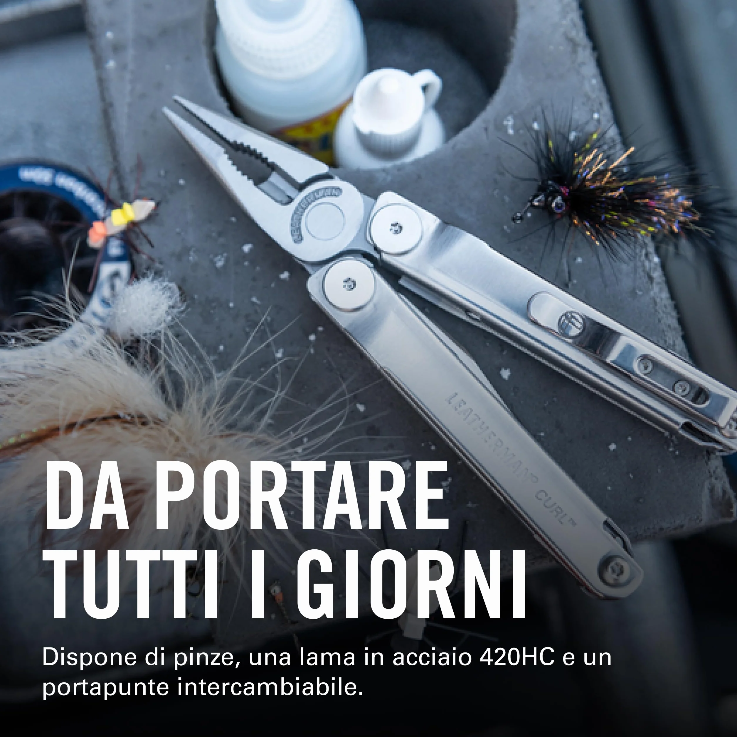 Leatherman Curl Multiutensile 15 Strumenti Acciaio Inossidabile Outdoor Campeggio