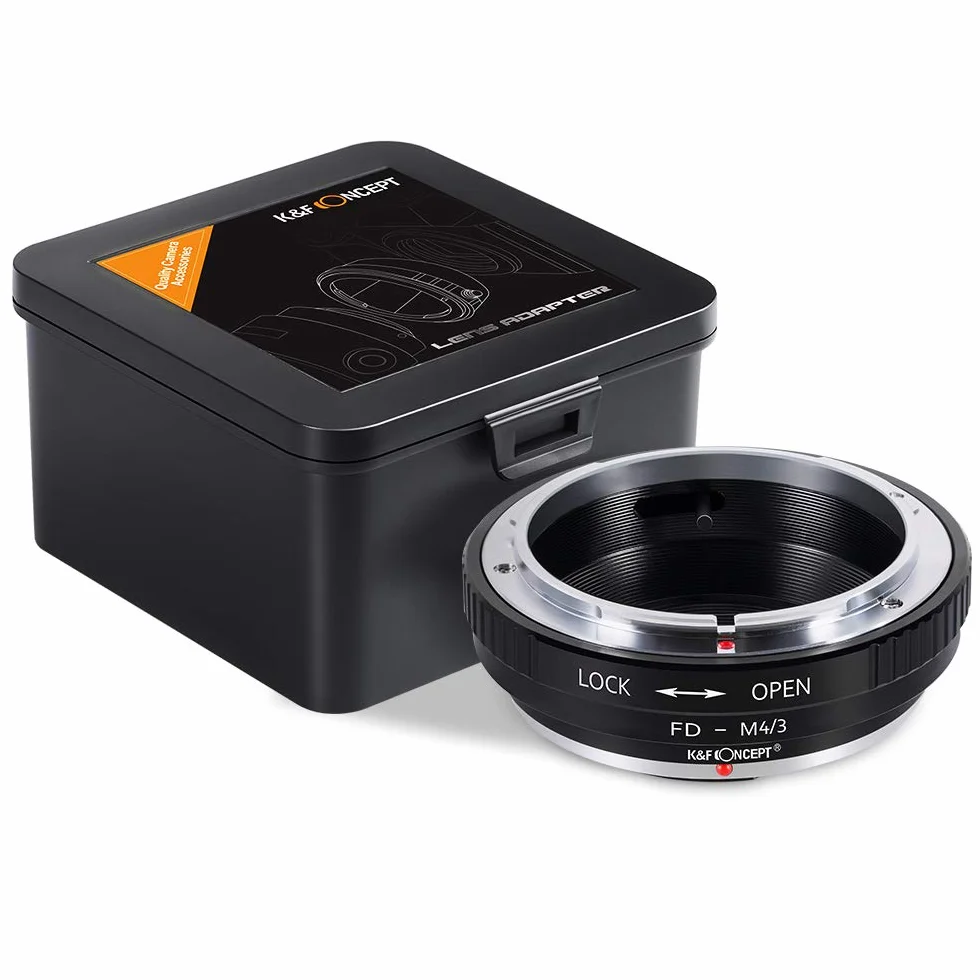 Anello Adattatore per Obiettivo K&F Concept FD-M4 / 3 Adatto per Obiettivo Fotocamera FD per Olympus M4 / 3 E-P1 / E-P2 / E-PL1 e Panasonnic G1 / G2 / GF1 / GH1 / GH2