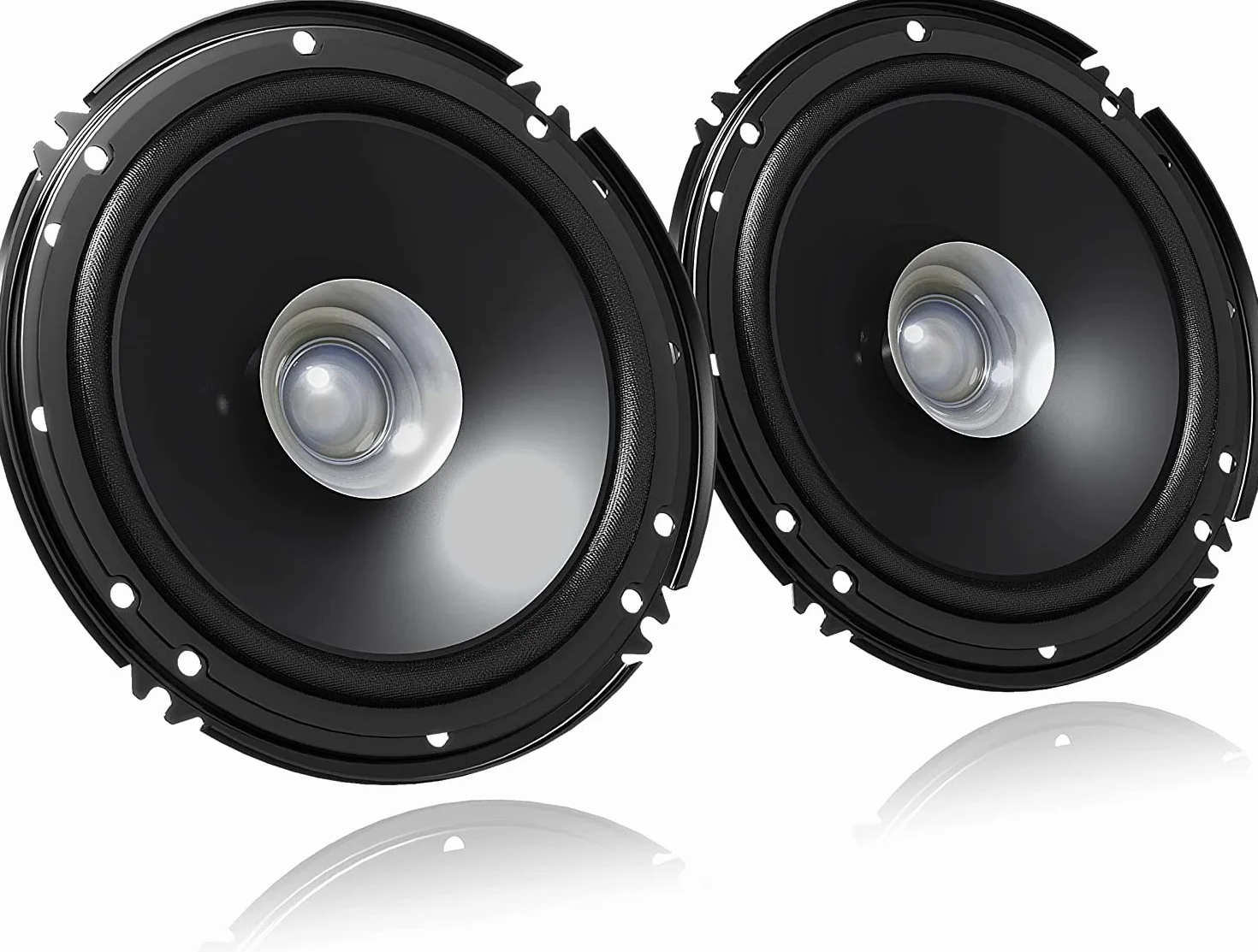 JVC CS-J610X Altoparlanti Auto Dual Cone Speakers 16,5 cm, 300 Watt di Potenza di Picco/ 30 Watt RMS, Pressione Sonora: 92dB/W.m, Woofer Magnete in ferrite (woofer), Surround Ibrido, Nero