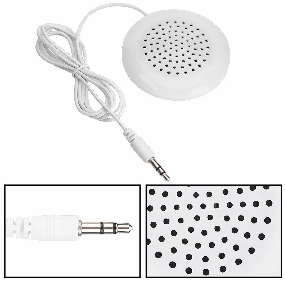 VBESTLIFE Mini Altoparlante Wired Vivavoce Portatile Stereo da 3,5 mm per MP3, MP4, Lettore CD, Telefono - Music Player
