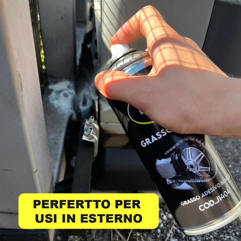 Grasso al Litio Spray 400ml Lubrificante Professionale Made in Italy Idrorepellente Anti-Ossidazione