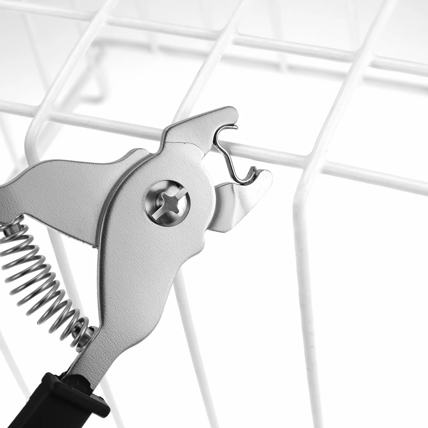 QWORK Pinza per salsiccia con 1200 clip, acciaio al carbonio
