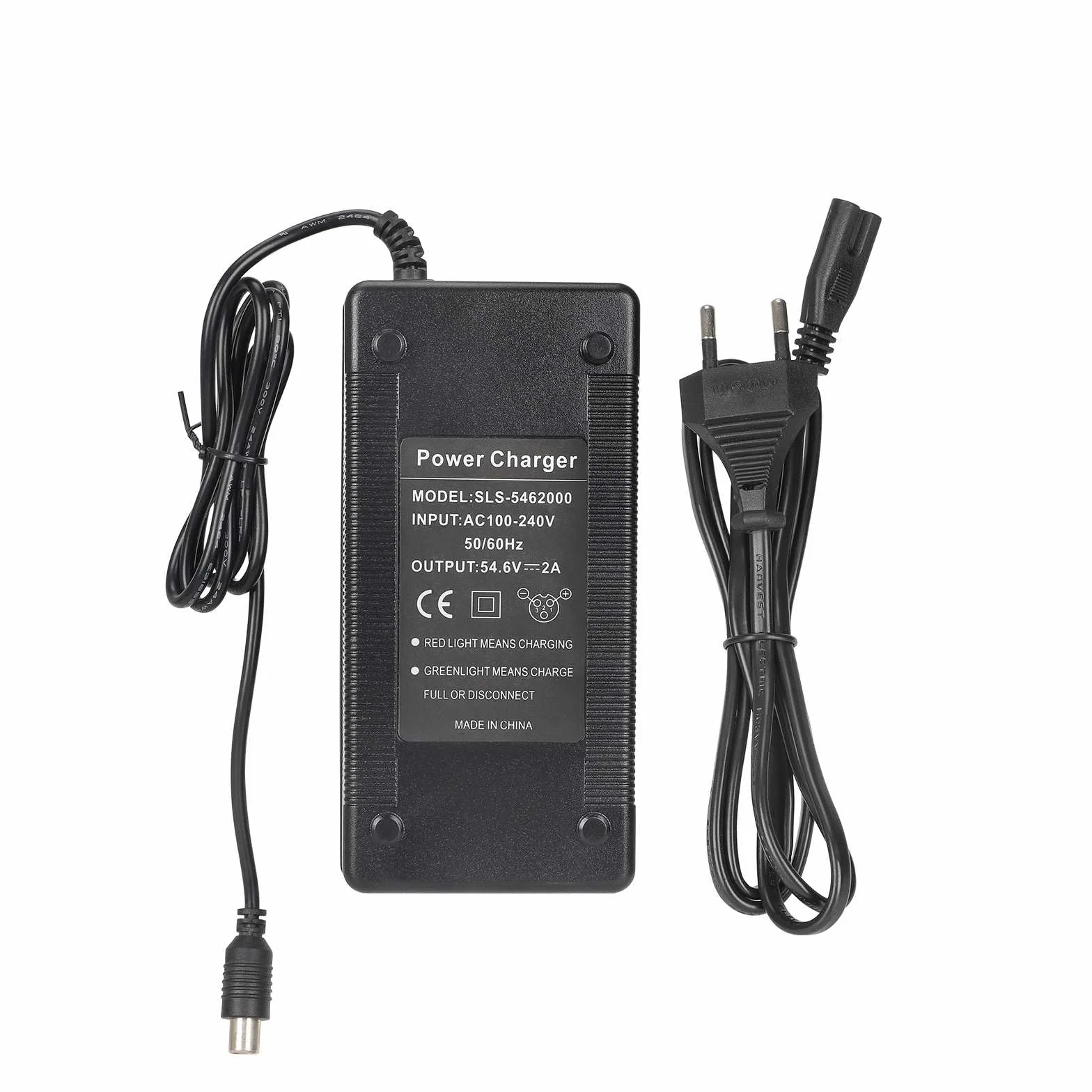 Caricatore 54,6 V 2 A per ENGWE EP-2Pro/Engine Pro bicicletta elettrica scooter 48 V batteria agli ioni di litio ricarica rapida spegnimento automatico