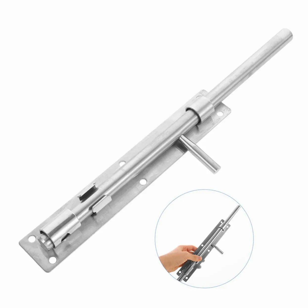 POPETPOP 2pezzi Serratura Bullone Inossidabile Chiusura Per e Finestre Resistente e Facile Installare Aggiuntiva e