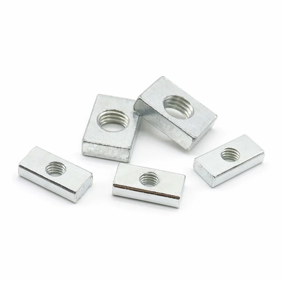 Dado a Mano 10 pz M3 M4 M5 M6 M8 Acciaio al Carbonio Zincato Profilo in Alluminio