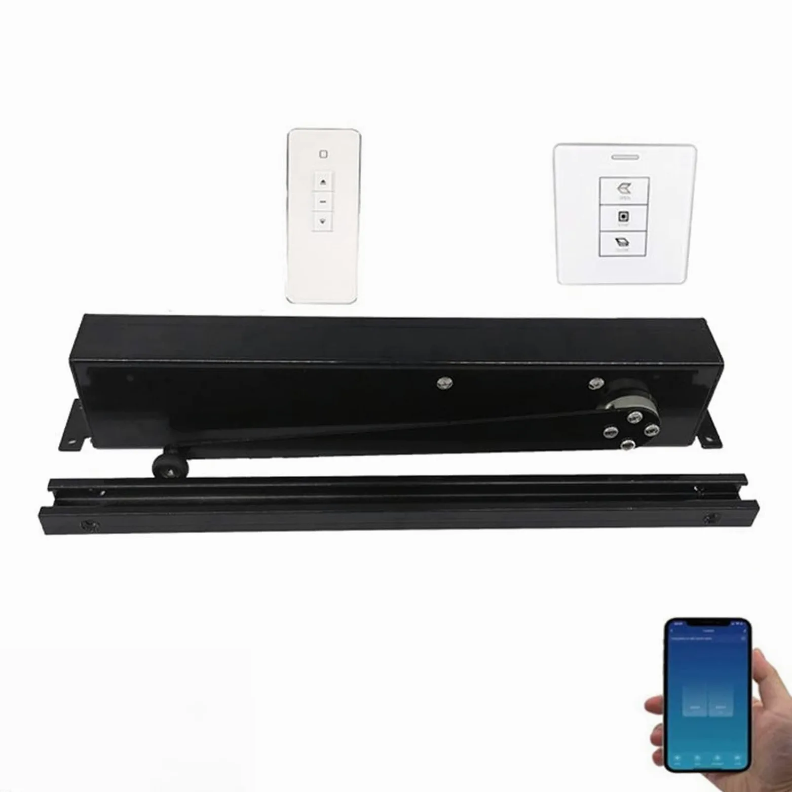 Motore Cancello Scorrevole, Smart Home Office Elettrico Automatico Automatico GUSTORE APERTURATORE APERTATORE ATTURATORE 2 4 VDC.(Kit 4)