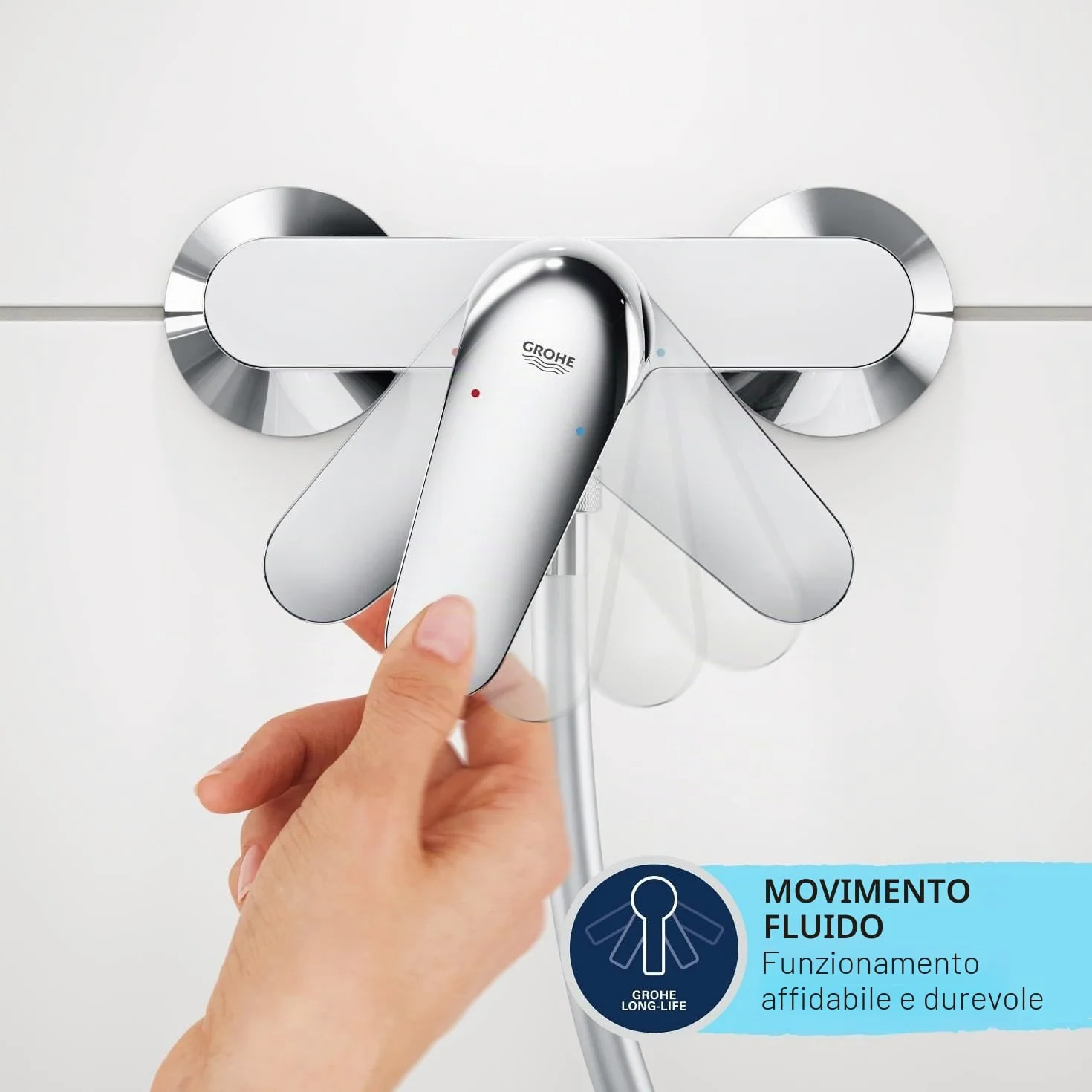 GROHE Swift Miscelatore monocomando vasca-doccia cromo
