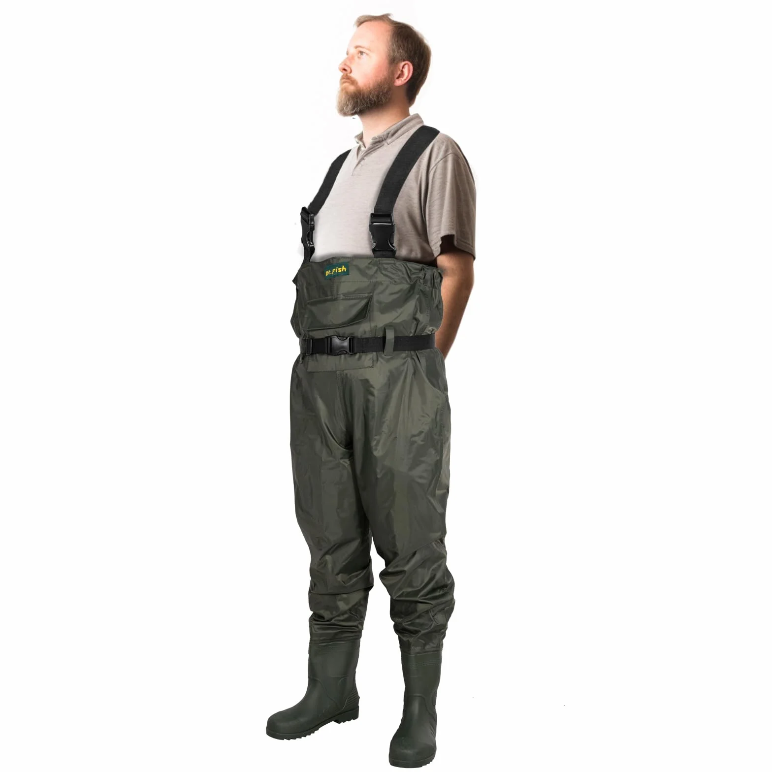 Dr.Fish Trampolieri da pesca taglia UK 6-13 Waterpoof con stivali Crosswater per uomo donna pesca alla carpa
