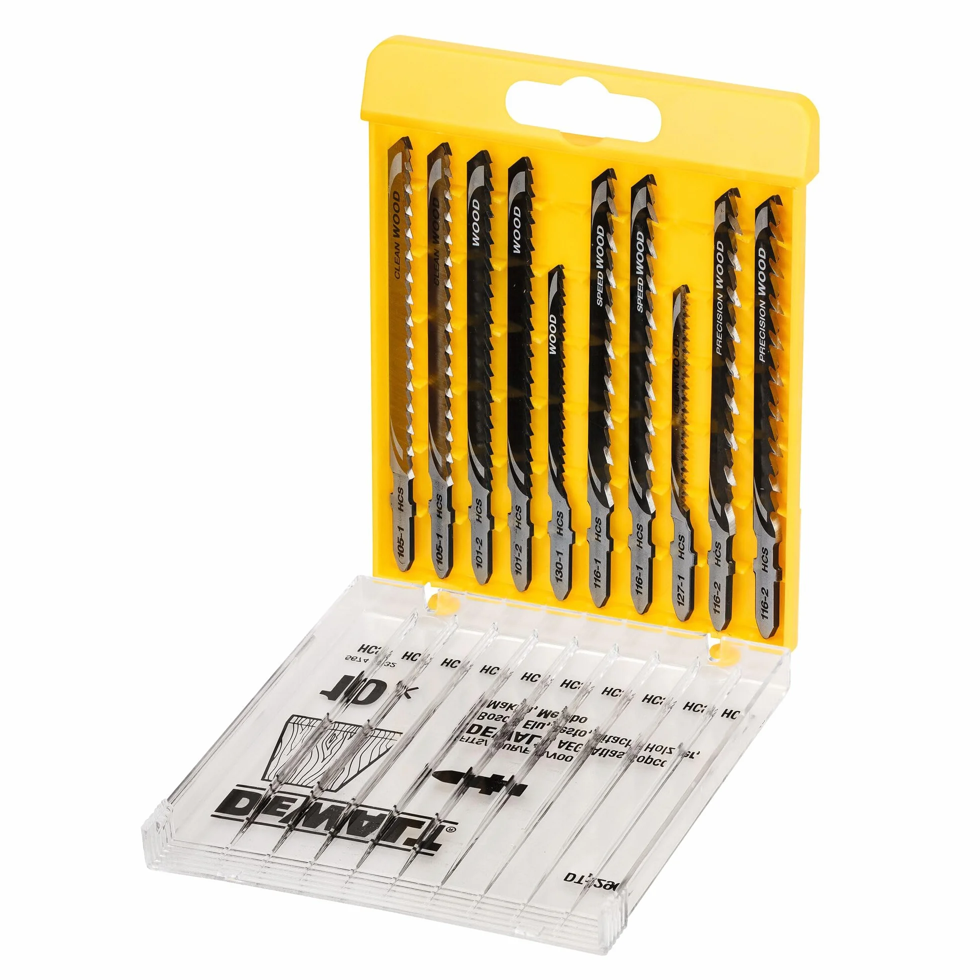 DEWALT DT2290-QZ - Set 10 pezzi per il taglio del legno