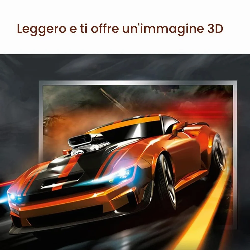 Occhiali 3D passivi polarizzati in 4 pezzi, occhiali 3D per schermo Cinema IMIX, TV 3D, giochi per PC o cinema RealD, video,