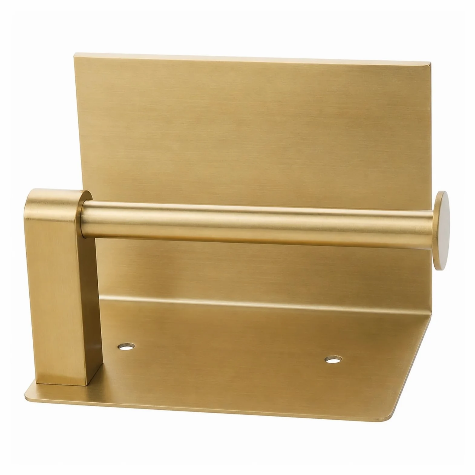Porta carta igienica in acciaio inox 201 con ripiano | Oro, acciaio inossidabile 201, for bagno, cucina, camera da letto: mensola for telefono a parete