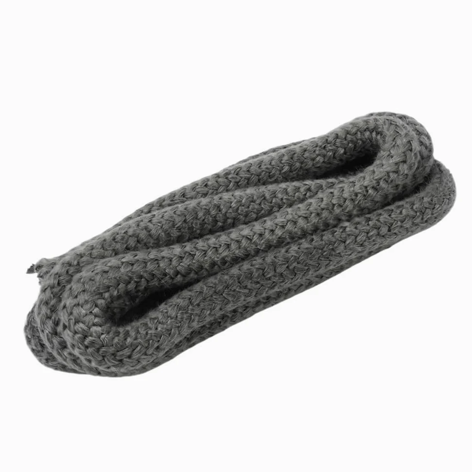 Corda in fibra di vetro per stufe, Guarnizione in corda nera in fibra di vetro 18 mm 20 2 metri intrecciata in grafite a basso attrito | 18mm