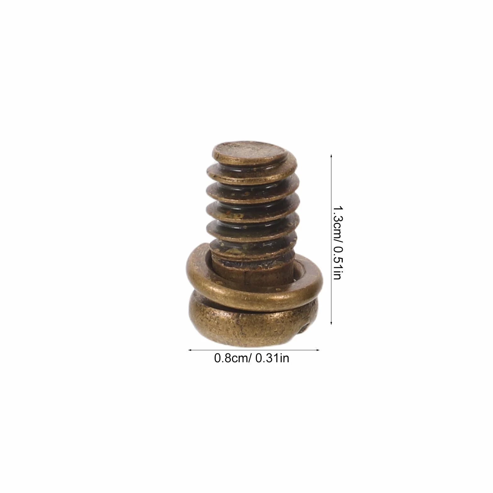 Viti per pale del ventilatore a soffitto in acciaio al carbonio 1/4"-20x3/8 a testa svasata marrone scuro