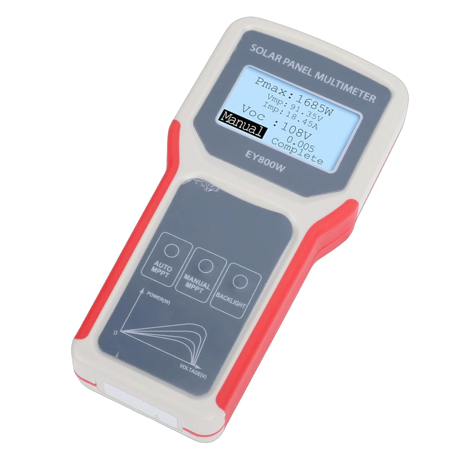 Fafeicy Tester per Pannelli Solari, Multimetro Automatico MPPT 5-800W 12-60V per Utenti e Installatori di Pannelli Fotovoltaici