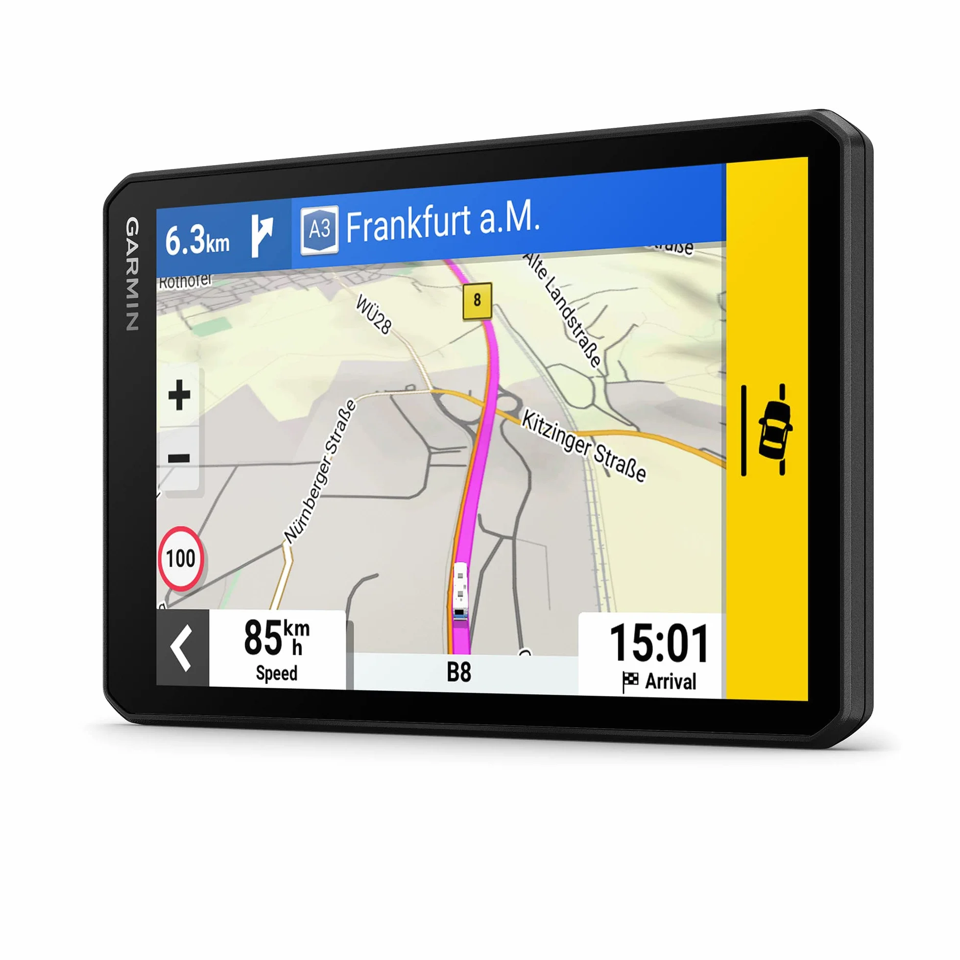 Garmin CamperCam 795, Navigatore GPS per Camper e Caravan, Dash Cam integrata, Registra video a ciclo continuo, Salvataggio automatico