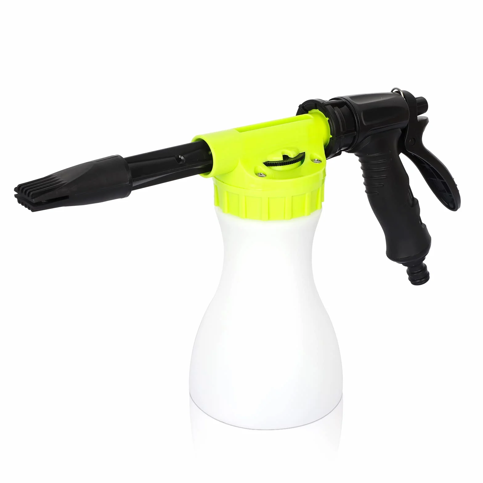GALAXYER Pistola per Schiuma Da Neve Regolabile Da 900 ml, Lancia Schiuma Ollegamento Rapido Al Tubo Da Giardino, Attrezzi per Lavare Auto, Irrigare Case e Giardini