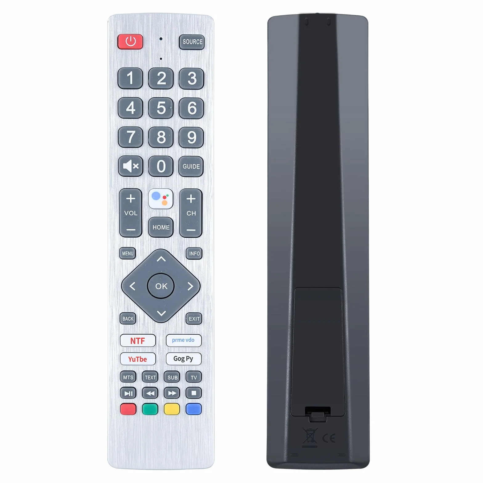 SHWRMC0133 Telecomando di ricambio IR compatibile con Sharp Aquos Ultra HD Smart TV 24BI6EA, 32BI5EA, 40BI5EA, 40BL2EA, 40BN6EA, 43BL5EA, 43BL5EA, 43BN5EA, 55BL5EA, 65BL3EA (senza controllo