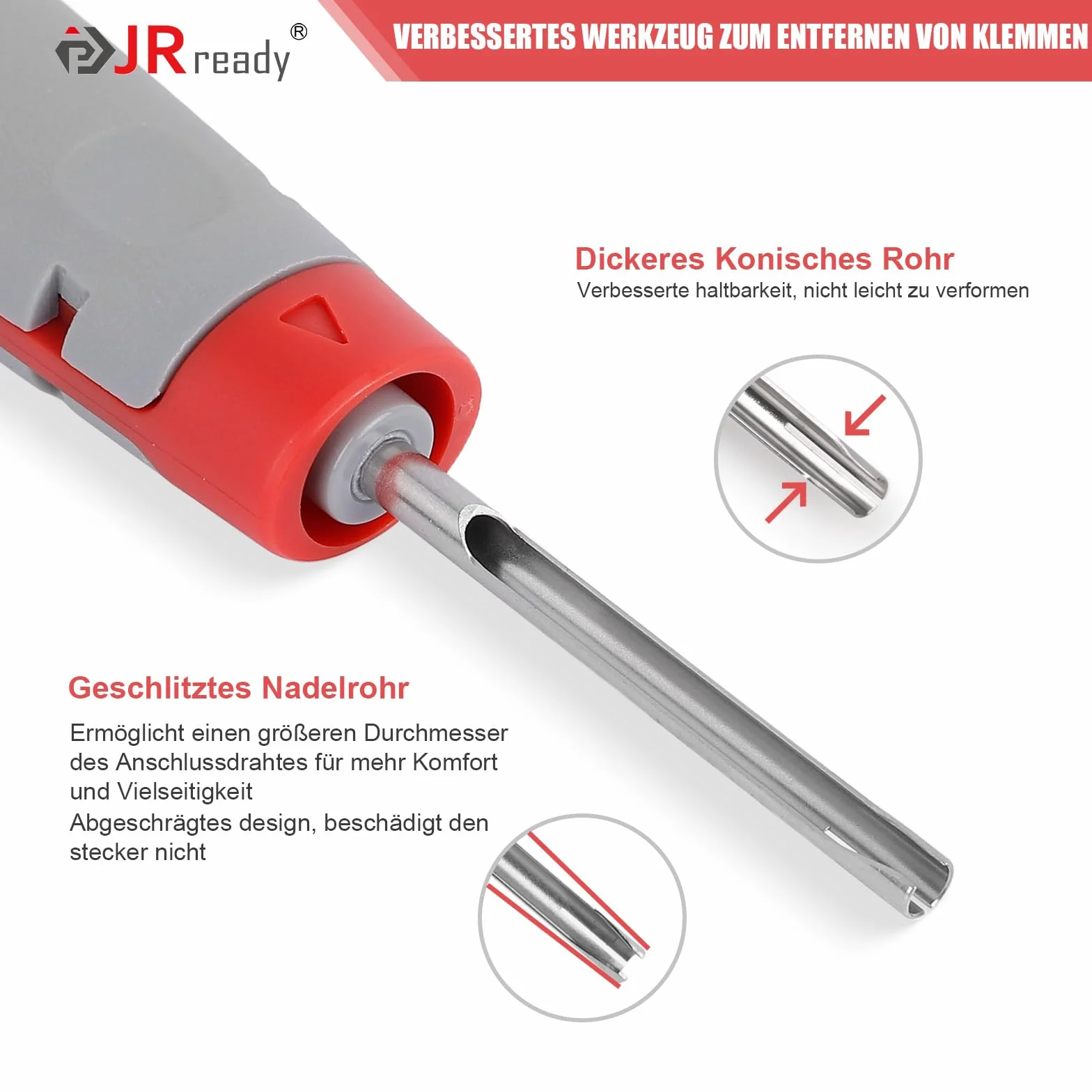 JRready JRconDRK-16DT-PRO strumento di sblocco per contatti DT DRC HDP20 HD30 HD10 Jiffy Splice Amphenol AT Series 16