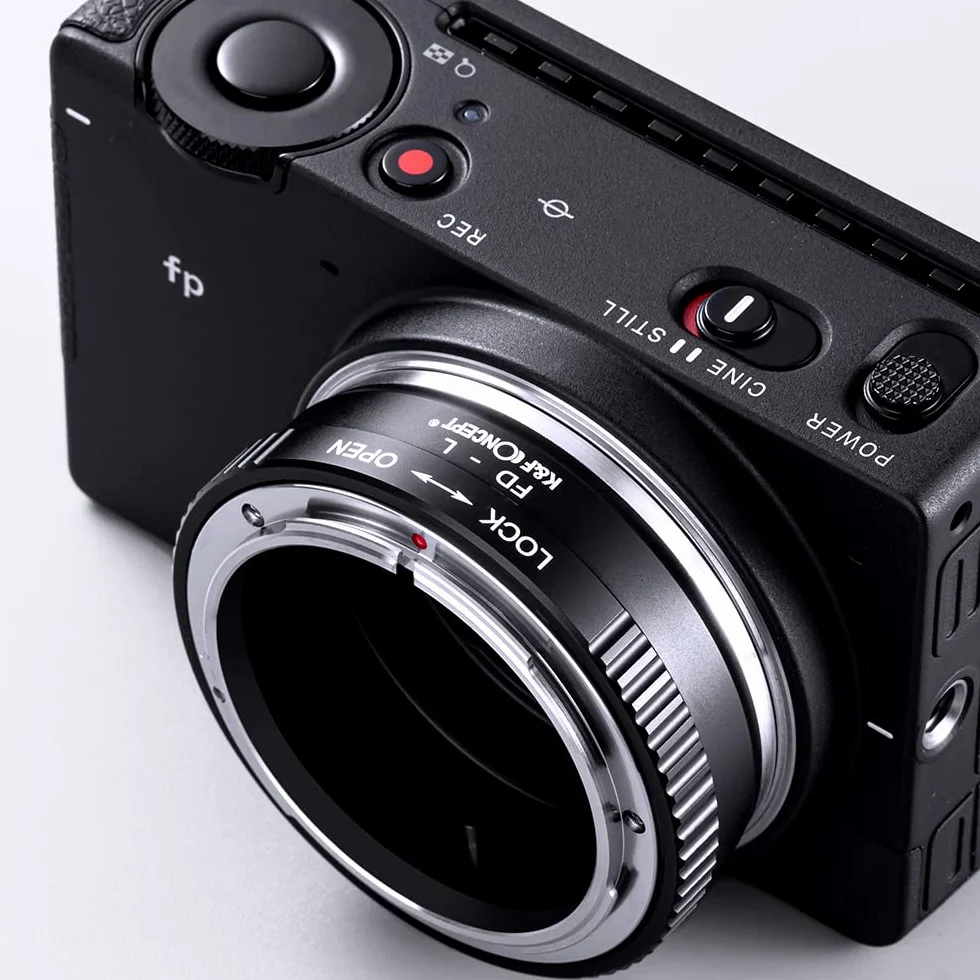 K&F CONCEPT Lente Mount Adattatore FD-L Manuale Fuoco: Compatibile con Compatibile con Canon FD&FL 35mm Lente a L Mount Corpo Fotocamera