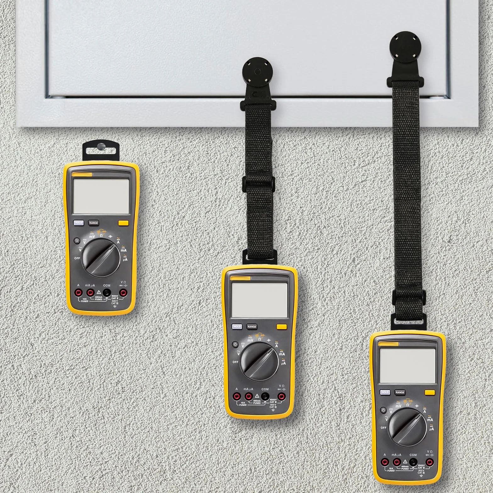 Fluke Set Gancio Magnetico con Laccio Appeso Accessori per Kit di Sospensione per Multimetro Digitale (Nero)