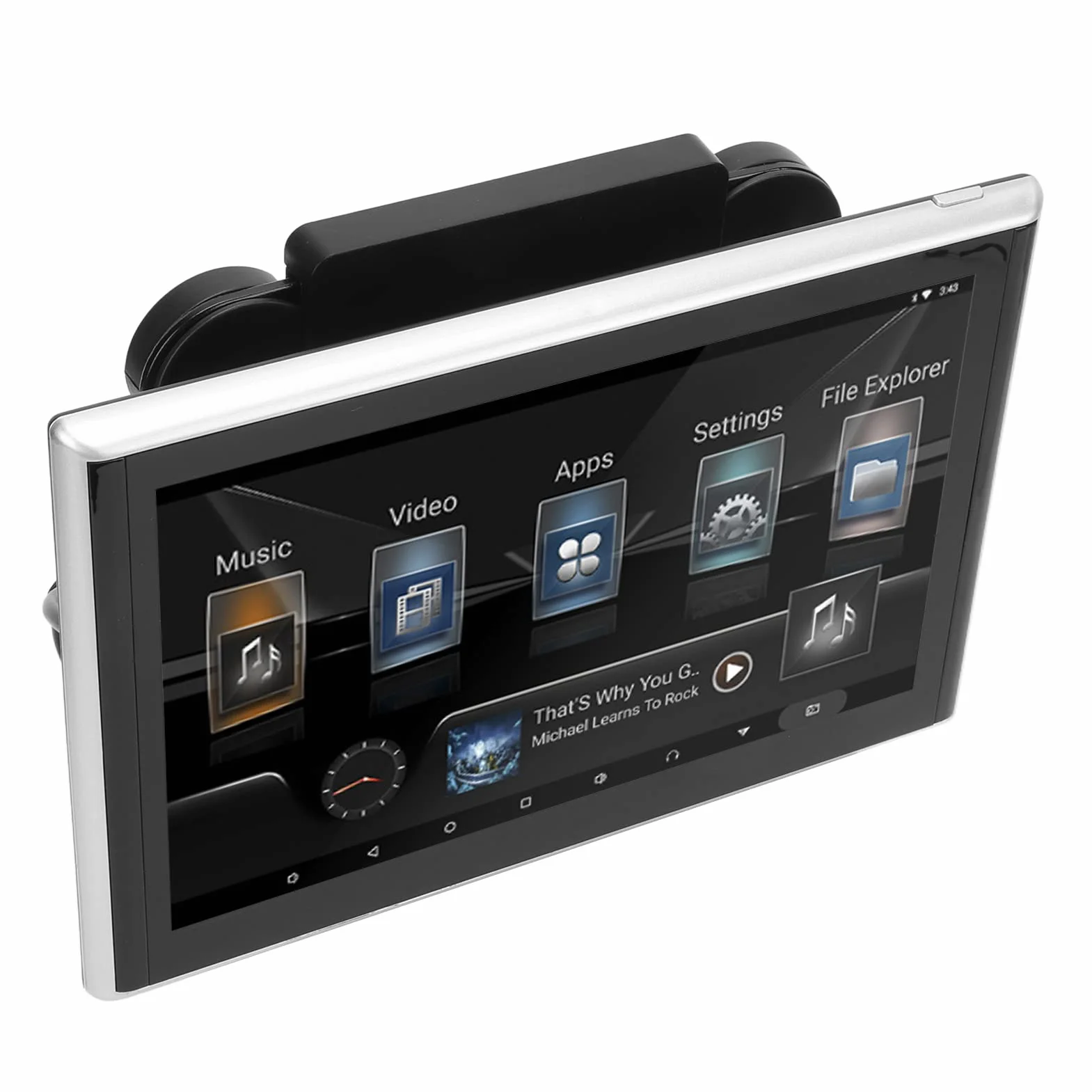 Fockety Lettore video poggiatesta per auto, 9In Car 4K WIFI Bluetooth Touch Screen TV poggiatesta MP3 MP4 WMA AVI Monitor per poggiatesta Monitor multimediale digitale con trasmettitore FM