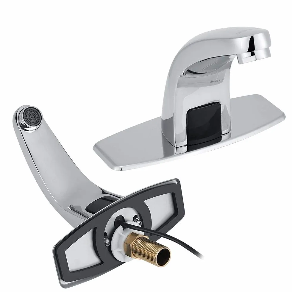 Rubinetto Automatico a Infrarossi per Lavandino Bagno con Scatola di Controllo
