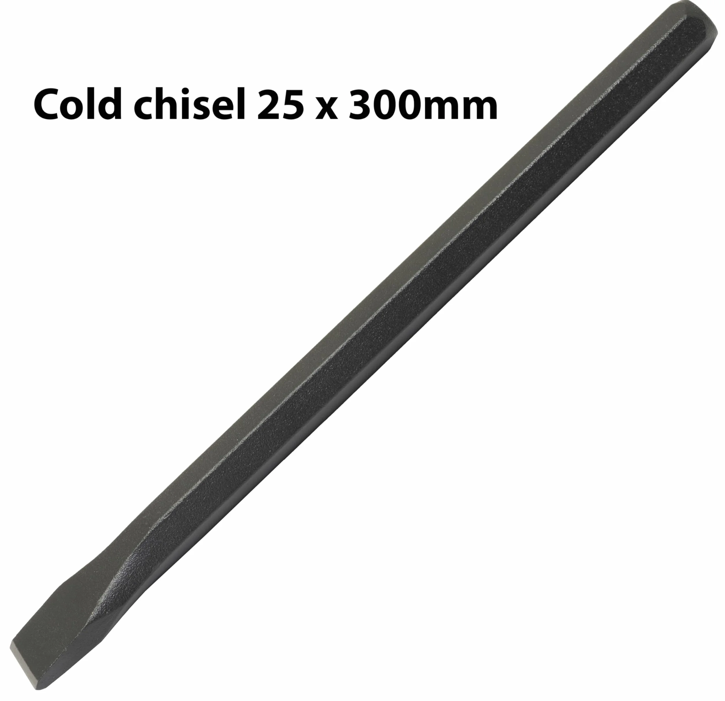 Scalpello piatto per calcestruzzo 300x18x25mm senza paramano acciaio al carbonio