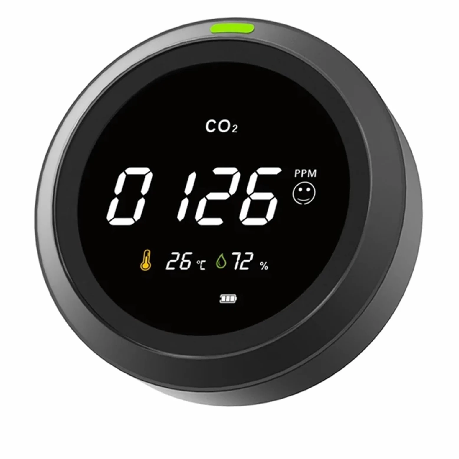 Misuratore di CO2 Sensore Rilevatore multifunzionale Elettrodomestico Ricarica USB Monitor della qualità dell'aria Analizzatore Per cucina e camper