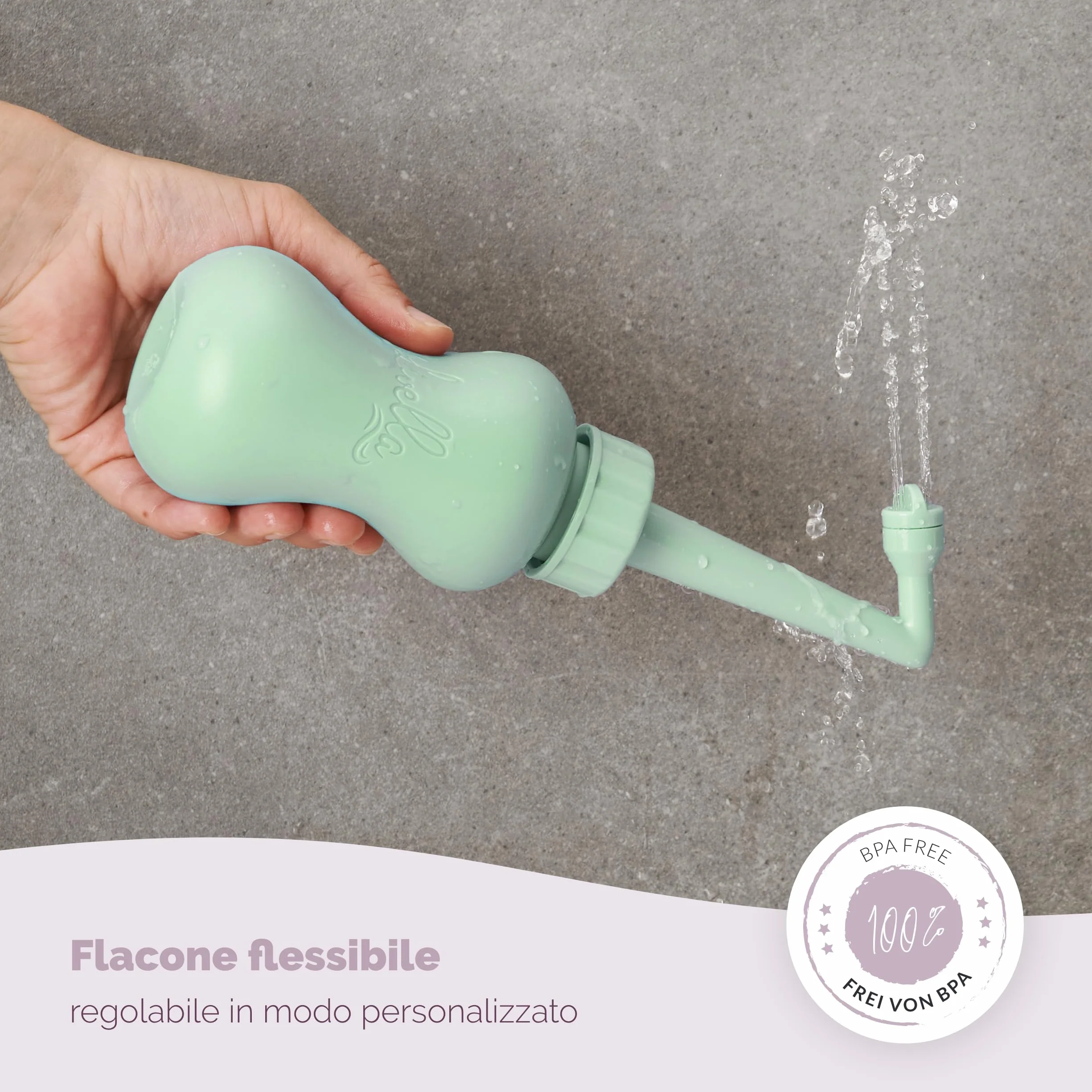 Livella Spruzzatore portatile per bidet, doccetta per lavaggio perineale e anale, igiene intima post-partum