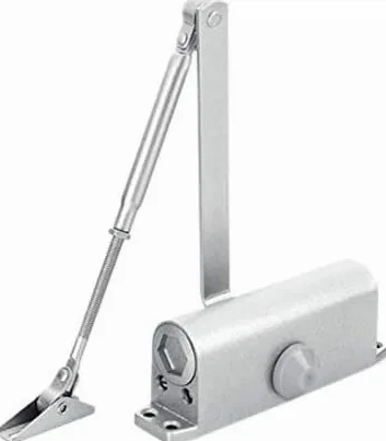chiudiporta automatico. Chiusura idraulica con chiusura idraulica a molla automatica regolabile di tipo rotondo