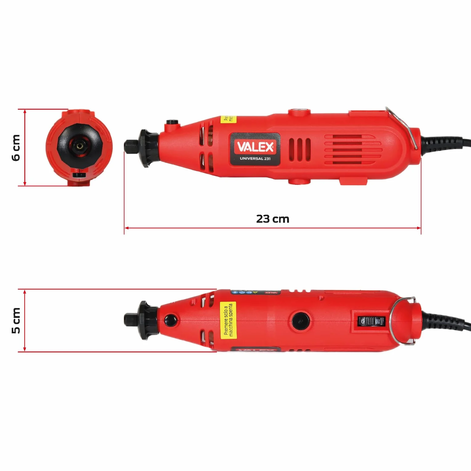 Valex Multiutensile Universal 231 135W 3 mandrini portautensili