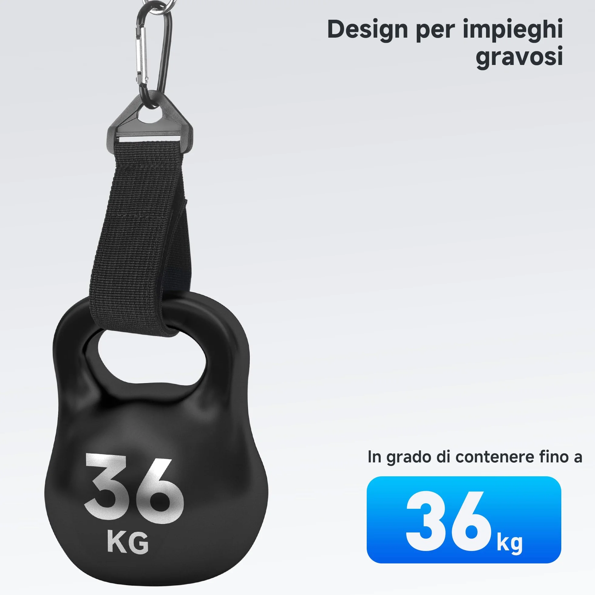 Cable Matters 5 cinghie organizzatrici per cavi di prolunga con fibbia in metallo 36 kg 40 x 3,8 cm