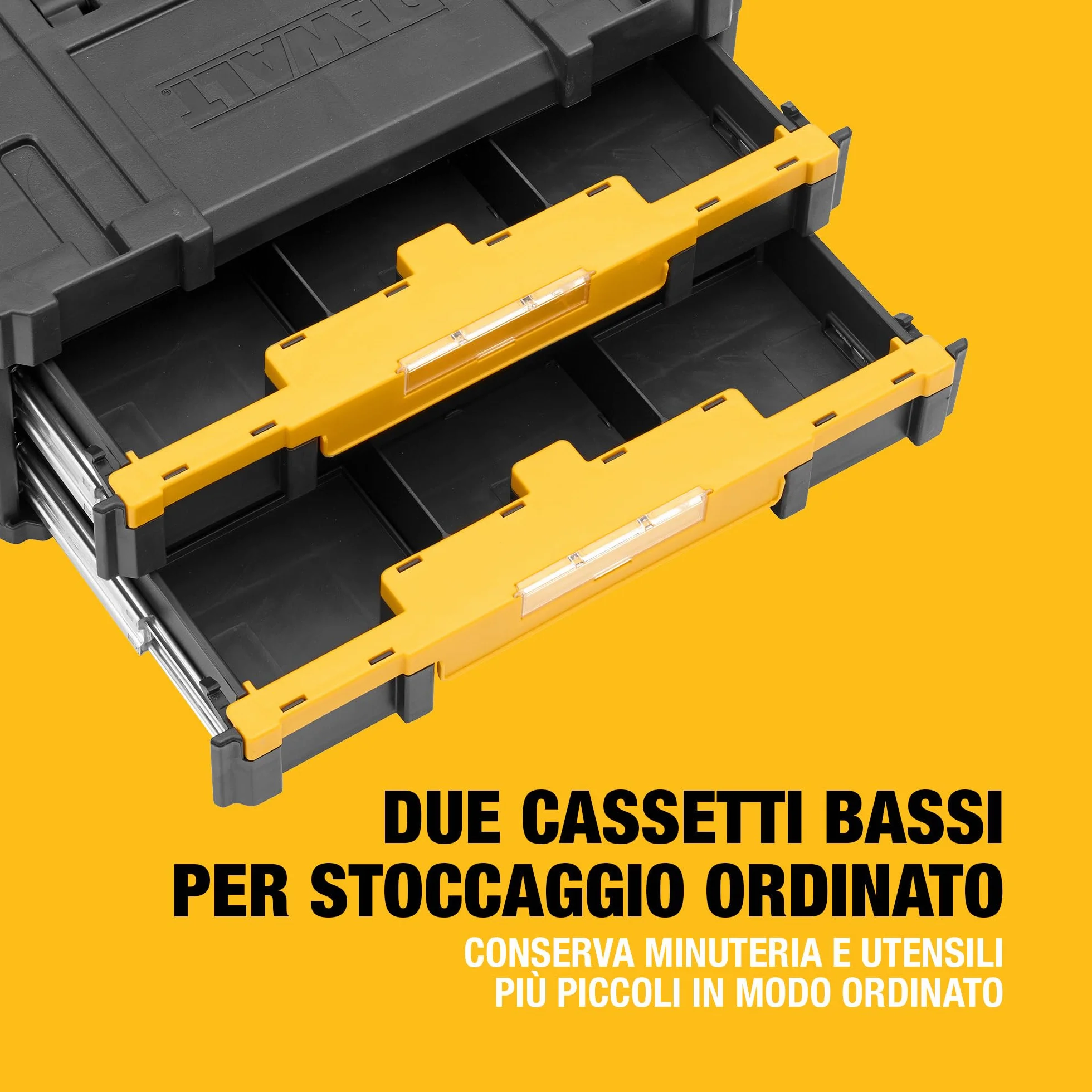 DEWALT TSTAK IV Doppio cassetto con separatori regolabili DWST1-70706