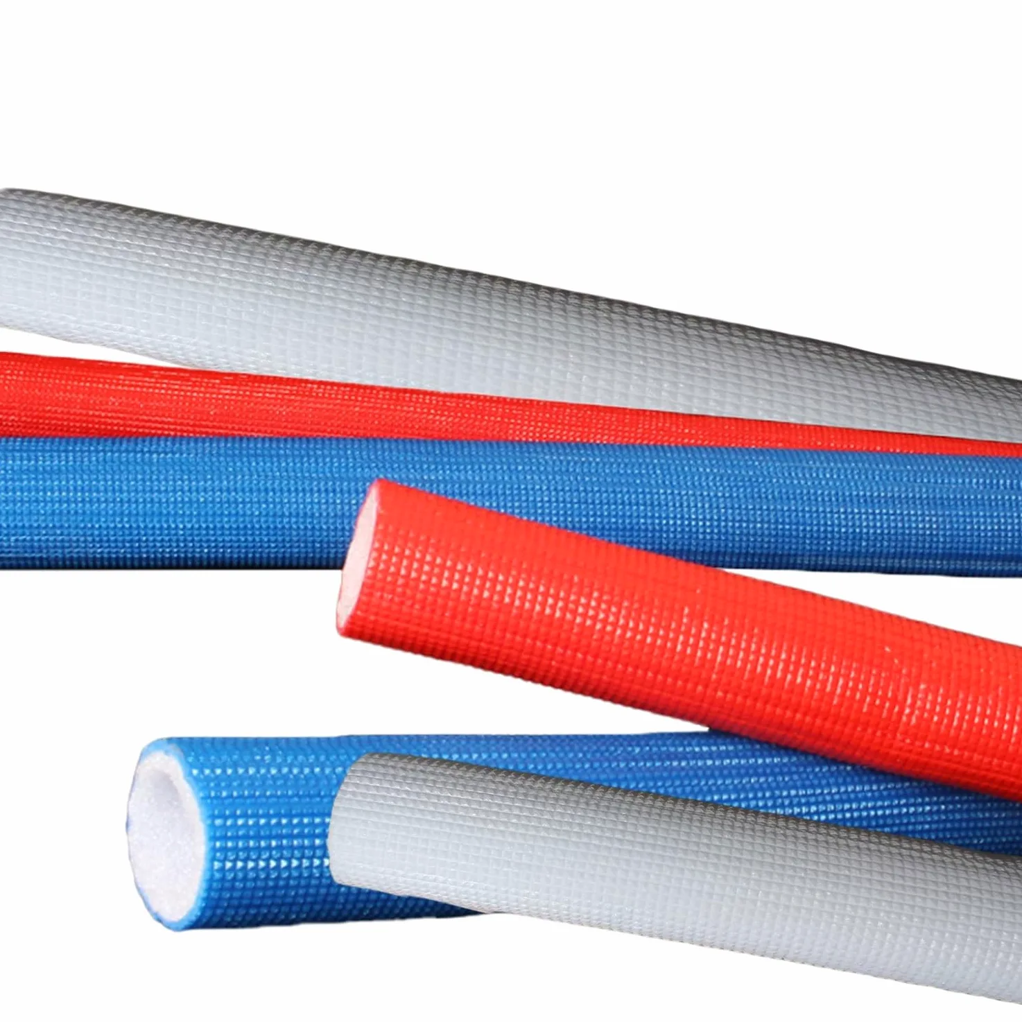 Tubo isolante in schiuma per tubi da 1,6 cm, 1,9 cm, 2,5 cm, 1-0,6 cm, diametro interno 1,50 m, guaina isolante termico (rosso, ID 1 "x T 1/3")