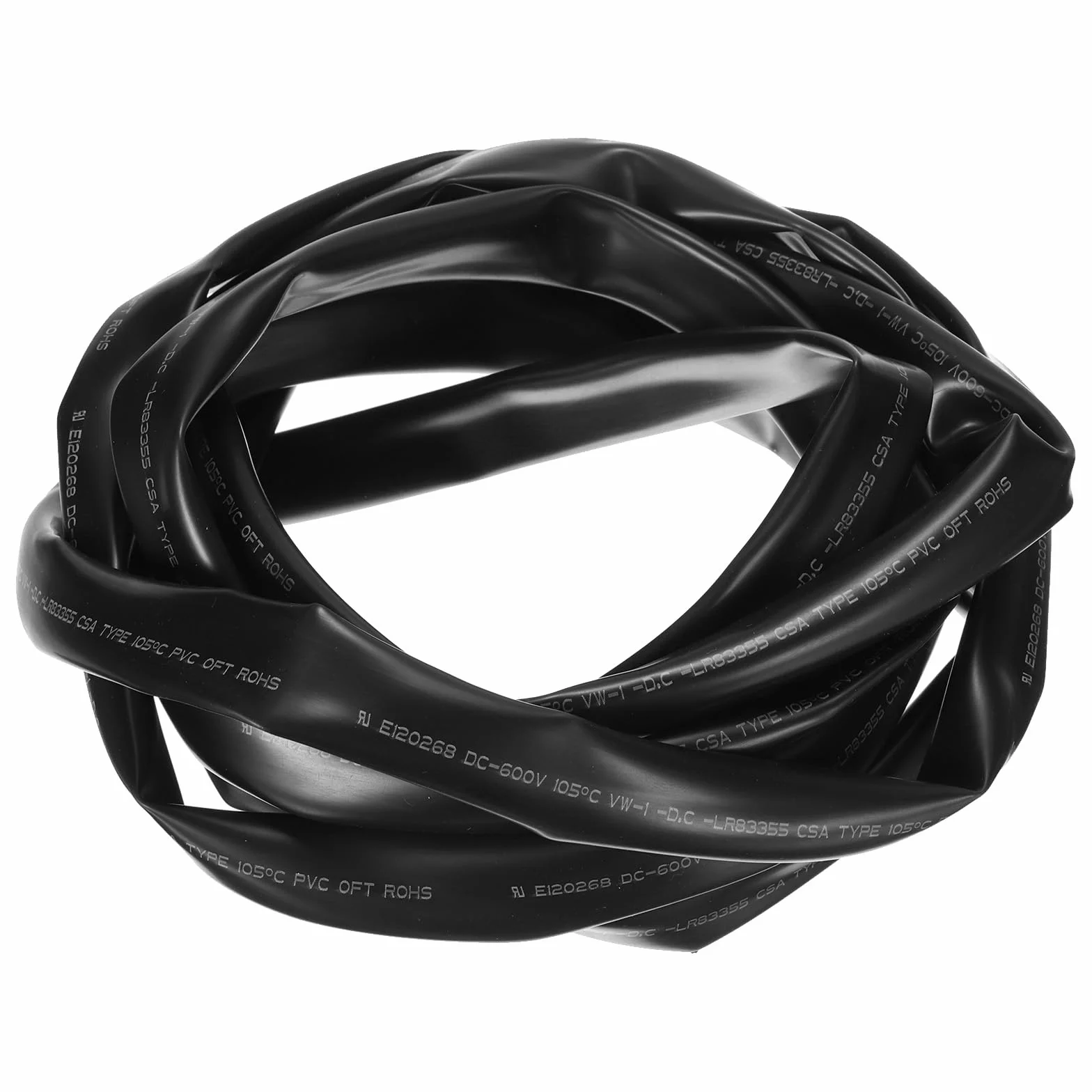 Tubi in PVC Nero 14mm ID 10ft Guaine per Cavi Elettrici Flessibile Protettiva