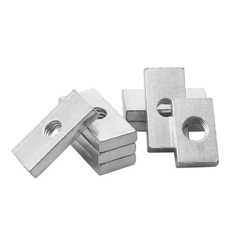 Dado a Mano 10 pz M3 M4 M5 M6 M8 Acciaio al Carbonio Zincato Profilo in Alluminio