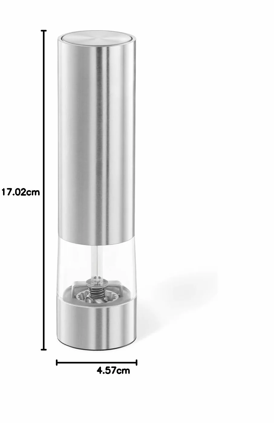 Molinillo de Pimienta Eléctrico ZACK 20935 Acero Inoxidable Mate