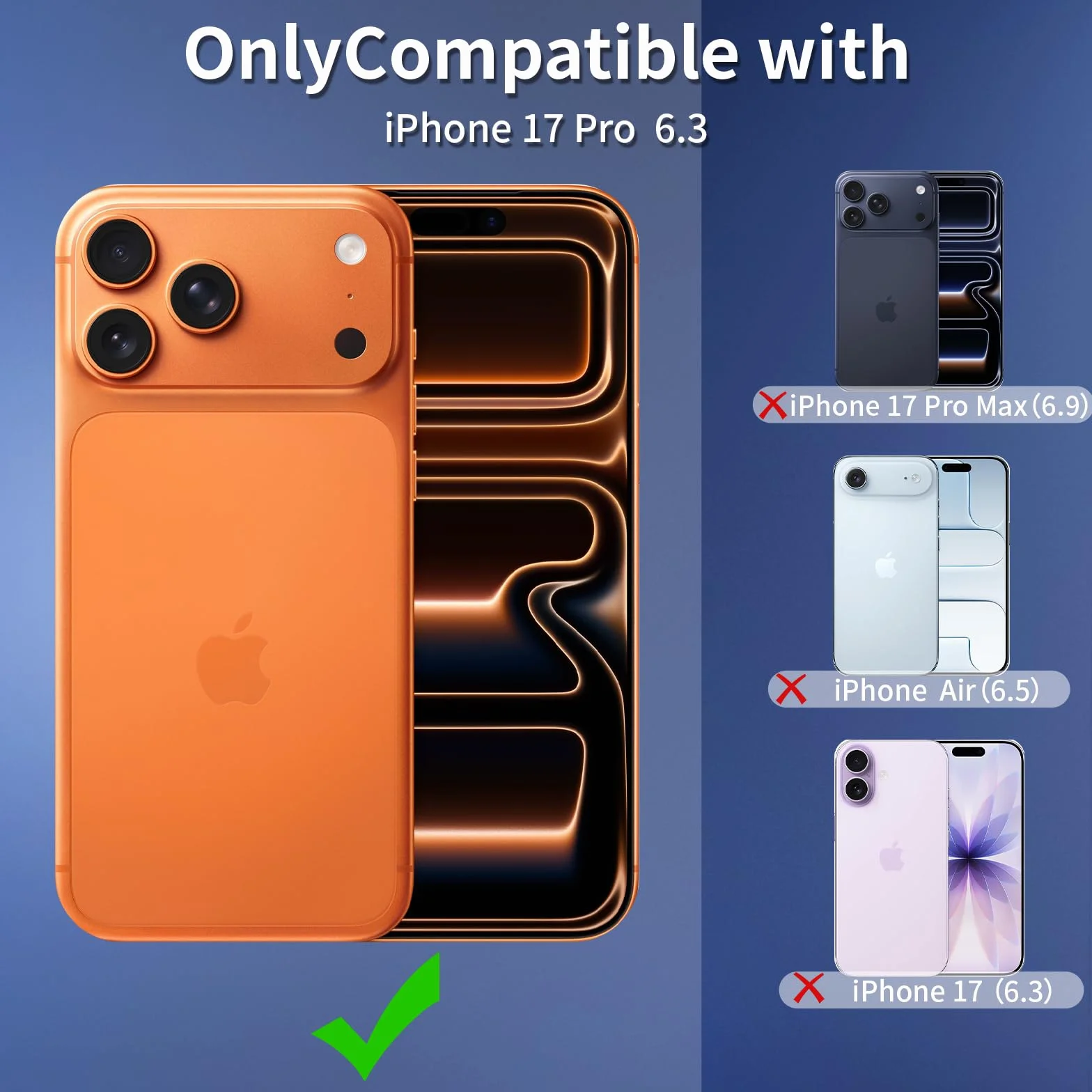 Yohii 3 in 1 Magnetica Cover per iPhone 17 Pro con 2 Pezzi Vetro Temperato [Protezione Fotocamera] Compatibile con Mag-Safe, Custodia Antiurto di Livello Militare, Trasparente