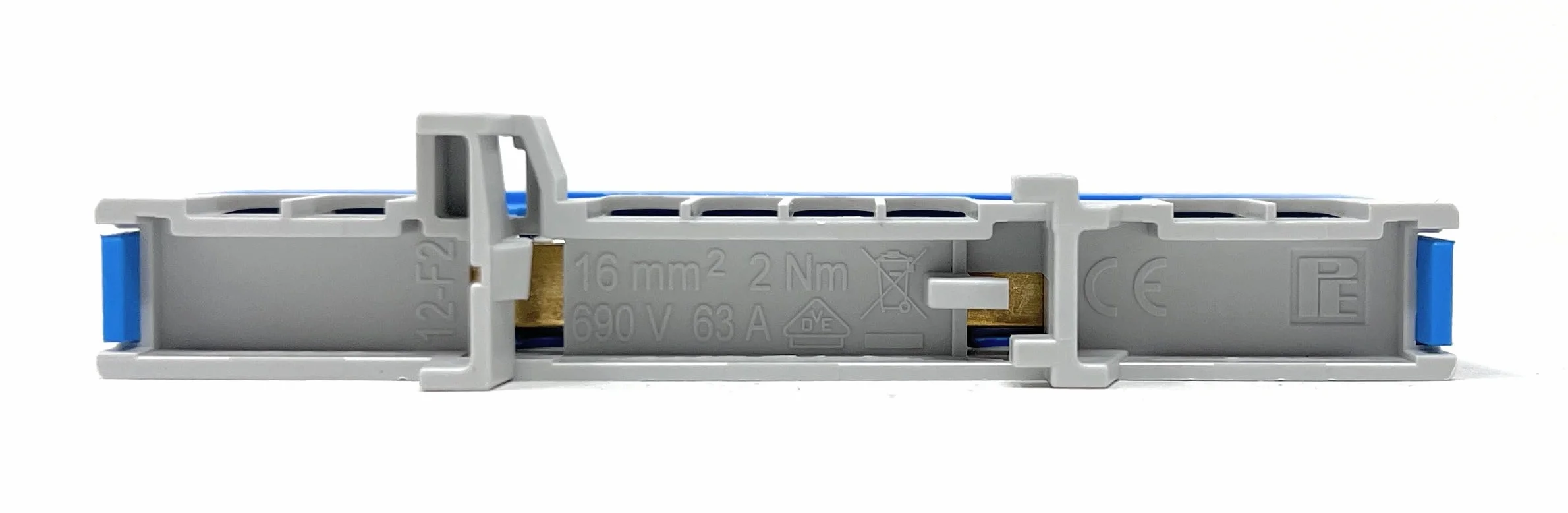 Pollmann Morsetto N12-F2 a prova di dita Blu